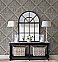 Carriage House Taupe Geometric Wood Wallpaper