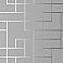 Mason Silver Geometric Wallpaper