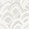 Cabarita White Art Deco Flocked Leaves Wallpaper