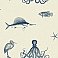 Oceania Taupe Sea Creature Wallpaper