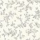 French Nightingale Taupe Floral Scroll Wallpaper