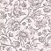 Kepler Light Pink Sketched Floral Wallpaper