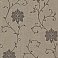 Dahli Brown Floral Trail Wallpaper