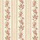 Tasha Peach Satin Floral Scroll Stripe Wallpaper