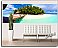 Mirihi Island Bridge Panoramic One-piece Peel & Stick Canvas Wall Mural Roomsetting