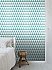 Verdon Aquamarine Geometric Wallpaper