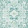 Desmond Turquoise Distressed Medallion Wallpaper