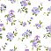 Captiva Purple Watercolor Floral Wallpaper