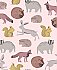 Mickel Multicolor Animals Wallpaper