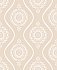 Beaumont Coral Ogee Wallpaper