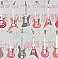 Richards Pink Rock Star Guitar Stripe Wallpaper