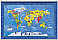 World Map Minute Mural 121235