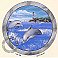 Dolphin Porthole Mural 7057-865M