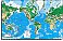 Deluxe Executive Laminated World Map Mural C900 by Environmental Graphics