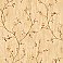 Felicia Wheat Star Berry Vine Wallpaper