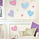 HEARTS PEEL & STICK WALL DECALS