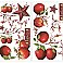 COUNTRY APPLES PEEL & STICK WALL DECALS