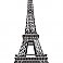 EIFFEL TOWER PEEL & STICK GIANT WALL DECAL
