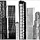 CITYSCAPE PEEL & STICK GIANT WALL DECAL