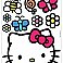 HELLO KITTY - THE WORLD OF HELLO KITTY PEEL & STICK GIANT WALL DECALS