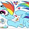 MY LITTLE PONY RAINBOW DASH PEEL AND STICK GIANT WALL DECALS