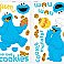 SESAME STREET - ME LOVE COOKIE MONSTER PEEL AND STICK WALL DECALS
