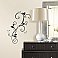 SCROLL SCONCE PEEL AND STICK WALL DECALS WITH BENDABLE BUTTERFLY MIRRORS
