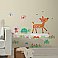 WOODLAND BABY ANIMAL LOG PEEL AND STICK WALL DECALS