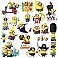 MINIONS THE MOVIE PEEL AND STICK WALL DECALS