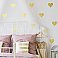 GOLD HEART PEEL AND STICK WALL DECALS
