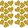 GOLD HEART PEEL AND STICK WALL DECALS