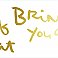 KATHY DAVIS BRINGS JOY GOLD FOIL PEEL AND STICK WALL DECALS