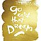 KATHY DAVIS CATCH THAT DREAM GOLD FOIL PEEL AND STICK GIANT WALL DECALS