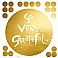 KATHY DAVIS GRATEFUL GOLD FOIL QUOTE PEEL AND STICK GIANT WALL DECALS
