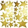 STAR PEEL AND STICK WALL DECALS WITH FOIL