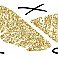 XOXO LIPS PEEL AND STICK WALL DECALS WITH GLITTER