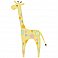 TRIBAL BABY ANIMAL GROWTH CHART PEEL AND STICK WALL DECALS