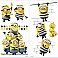 DESPICABLE ME 3 PEEL AND STICK WALL DECALS WITH DRY ERASE
