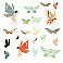 DREAM WORLD BUTTERFLY PEEL AND STICK WALL DECALS