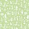 Moomin Green Novelty Wallpaper