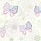 Fantasia Purple Boho Butterflies Scroll Wallpaper