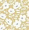 Bergman Mustard Scandi Flower Wallpaper