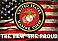 U.S. Marine Corps HUGE Peel & Stick CANVAS Poster