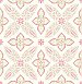Off Beat Ethnic Pink Geometric Floral Wallpaper
