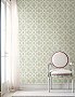 Off Beat Ethnic Turquoise Geometric Floral Wallpaper