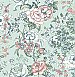 Ainsley Aqua Boho Floral Wallpaper