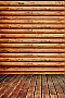 Log Cabin (Red Cedar) CANVAS Peel and Stick Mural