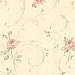Lotus Pink Floral Scroll Wallpaper