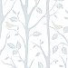 Corwin Blue Bird Branches Wallpaper