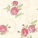 Venetia Pink Vintage Rose Toss Wallpaper